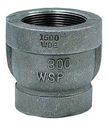 Globally Manufactured 300# FNPTxFNPT Malleable Black Iron Pipe Reducing Coupling