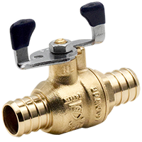 Legend T-2006NL No Lead DZR Forged Brass F1807 PEX by F1807 PEX Ball Valve with TEE Handle
