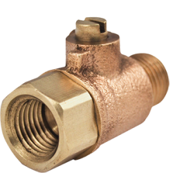 Legend T-801NL No Lead Cast Brass FNPT x MNPT Ball Valve Test Cock with Screwdriver Slot