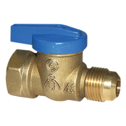 Legend T-3000 Blue Top Forged Brass One Piece Flare x FNPT Gas Ball Valve
