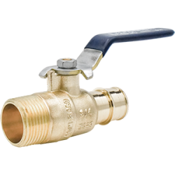 Legend T-1960NL No Lead DZR Forged Brass Cold Expansion F1960 PEX by MNPT Ball Valve
