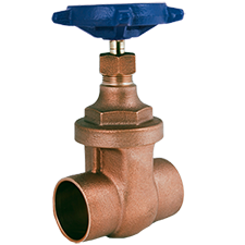Legend Cast Bronze Sweat Connections Screw-Over Non-Rising Stem Gate Valve