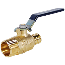 Legend T-2005NL No Lead DZR Forged Brass Full Port F1807 PEX by MNPT Ball Valve