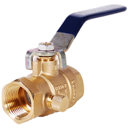 Legend Valve T-2102NL No Lead Forged DZR Brass Full Port Ball Valve with Drain
