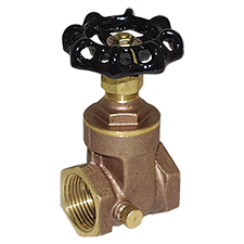 Legend T-403NL No Lead Forged Brass Gate Valve with Drain