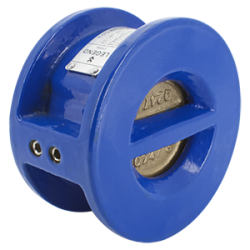 Legend Ductile Iron Twin Disc Silent Wafer Chaeck Valve with Aluminum Bronze Disc