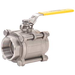 Legend T-717 316 Stainless Steel Three Piece Full Port Ball Valve with Locking Device