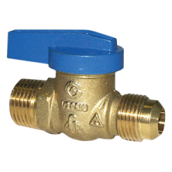Legend T-3000 Blue Top Forged Brass One Piece Flare x MNPT Gas Ball Valve