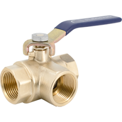 Legend Valve T-2100 Forged Brass Full Port Three-Way Ball Valve