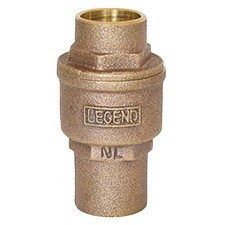 Legend S-455 Cast Bronze Sweat Connections In Line Check Valve