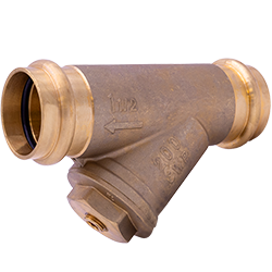 Legend Valve P-16NL No Lead Cast Bronze Press Connectors Y-Strainer