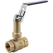 Legend T-2001STNLX No Lead DZR Forged Brass Female National Pipe Thread Full Port Ball Valve with Stainless Steel Trim, Steam Ex