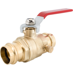 Legend P-200NL No Lead Forged Brass Press by Press Full Port Ball Valve with Drain