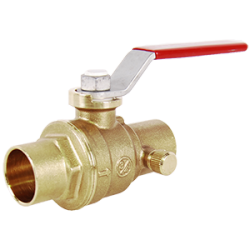Legend Valve S-1100 Sweat Connections Forged Brass Full Port Ball Valve with Drain