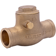 Legend S-451NL No Lead Forged Brass Sweat Connections Swing Check Valve