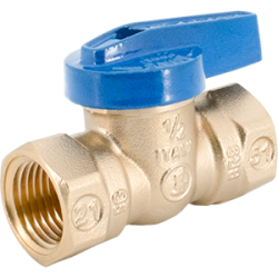 Legend T-3000 Blue Top Forged Brass One Piece FNPT x FNPT Gas Ball Valve
