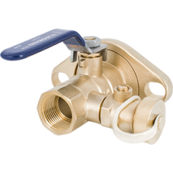 Legend Valve T-2012RFLG Forged Brass Isolation Ball Valve Rotating Flange with Purge